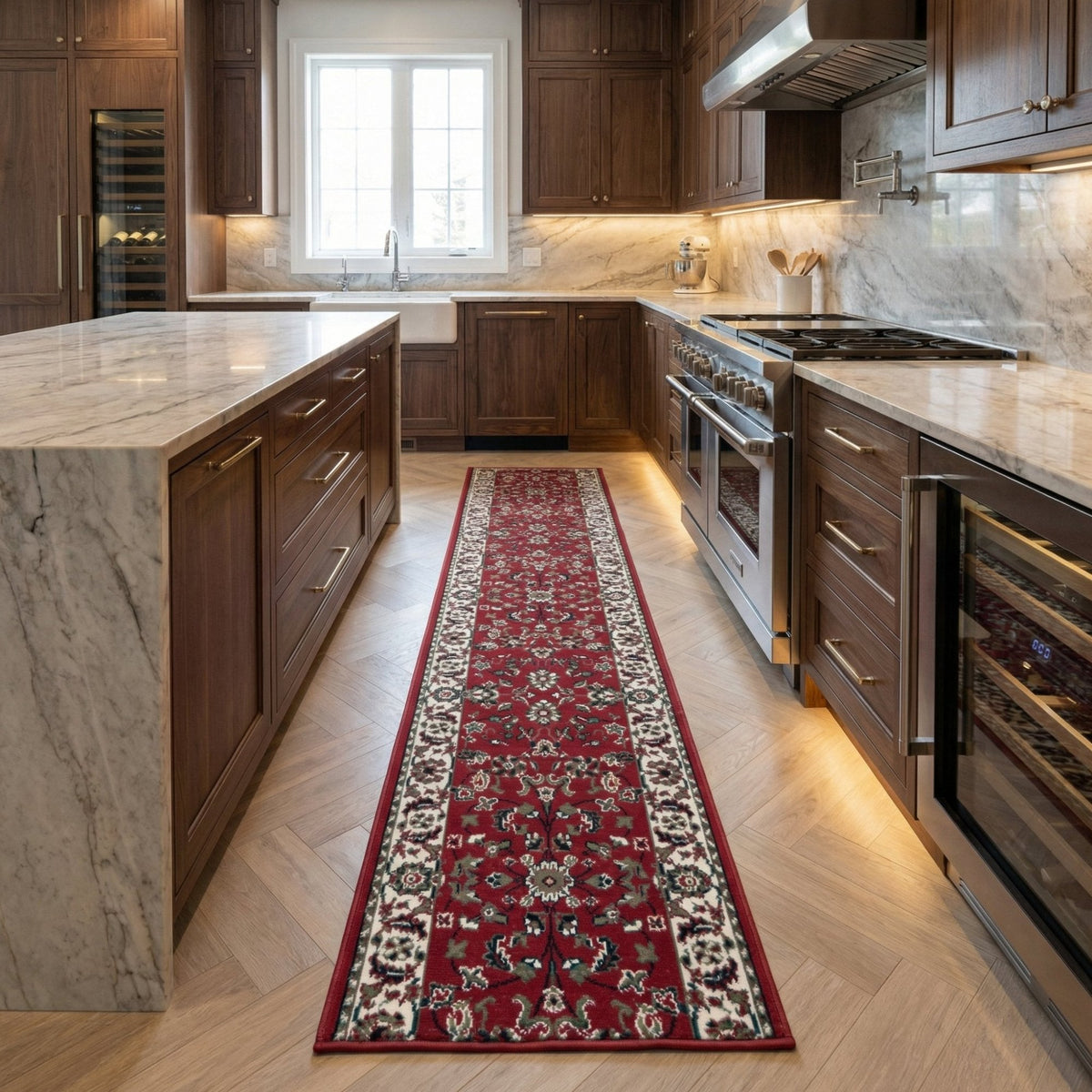Persian Red Kitchen Runner