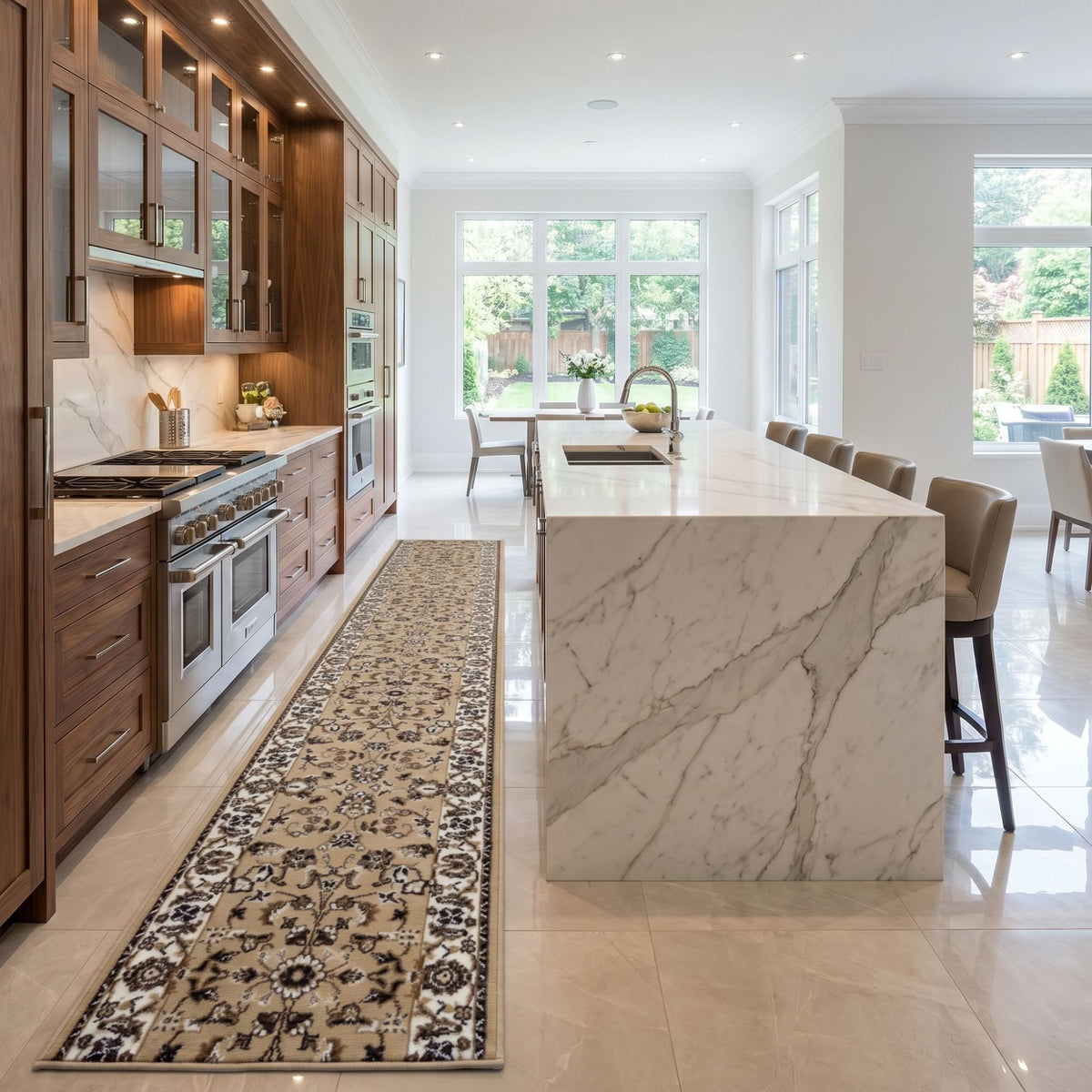 Persian Tan Kitchen Runner