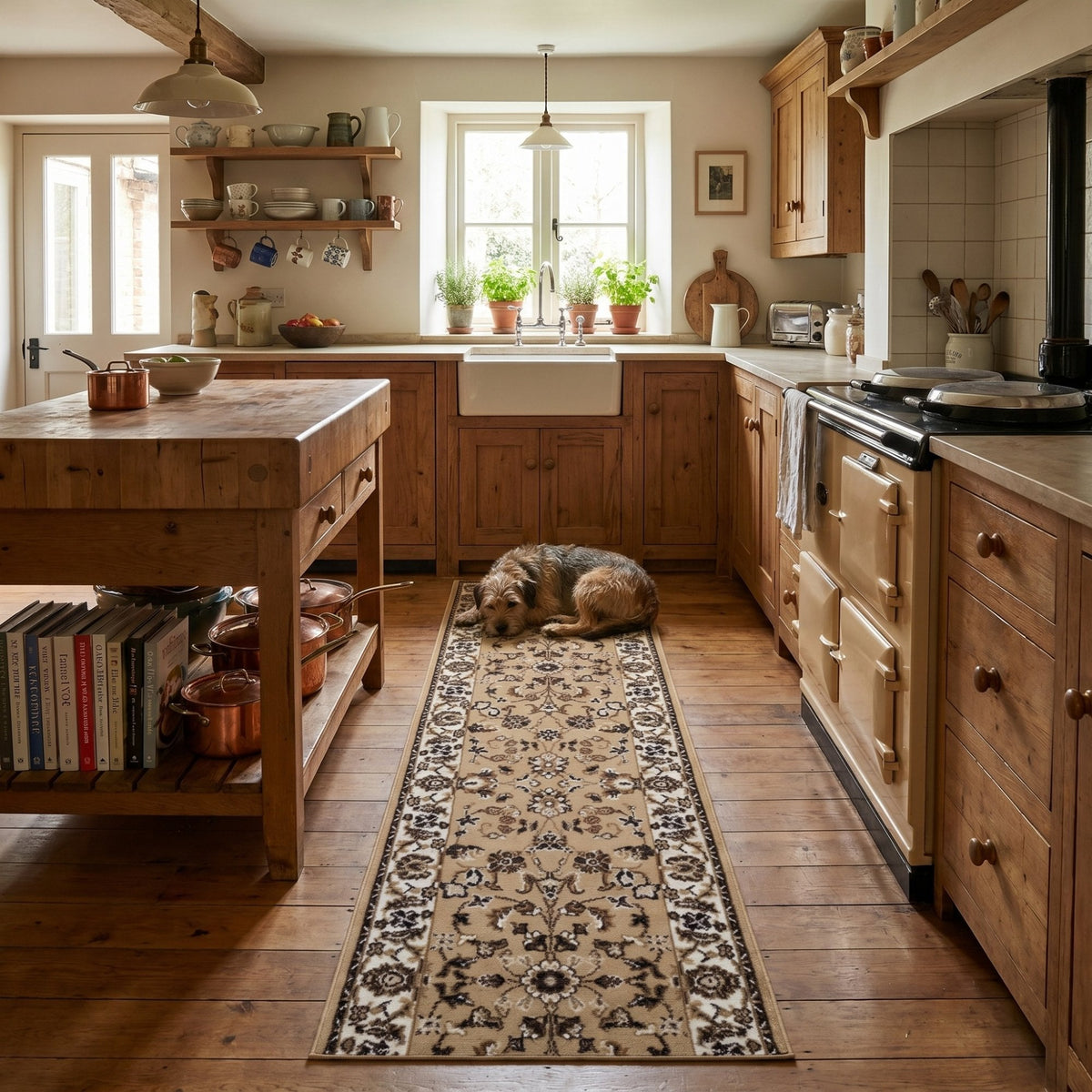 Persian Tan Kitchen Runner