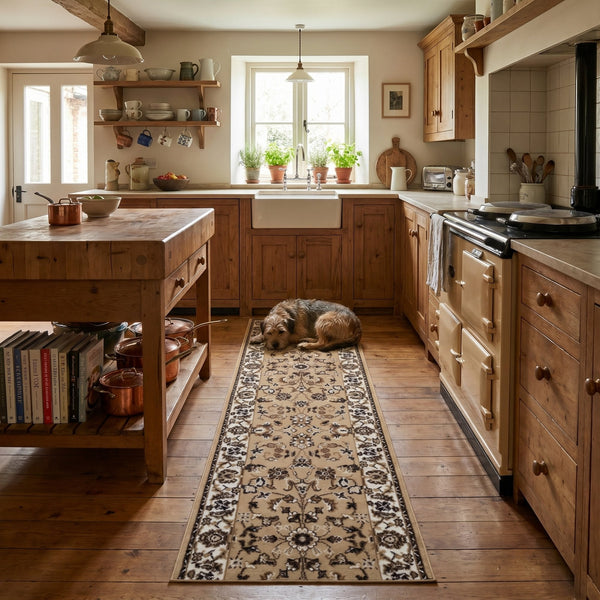 Persian Tan Kitchen Runner