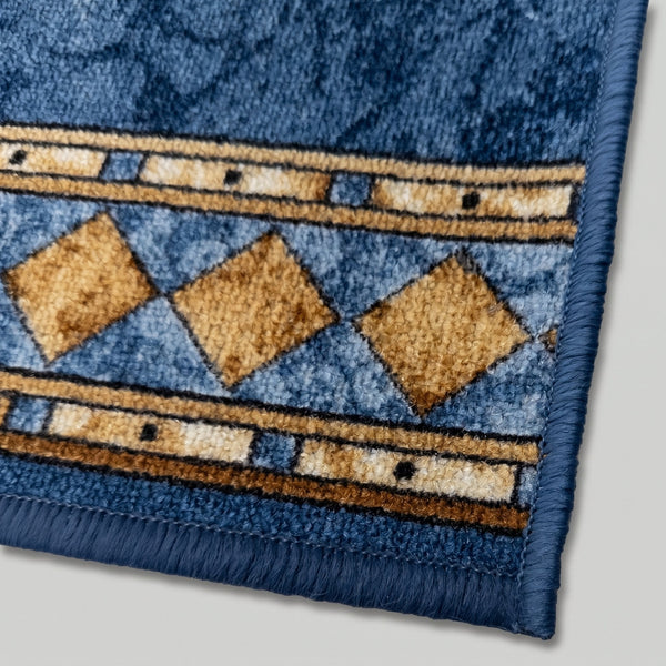 Cheops Blue Kitchen Carpet Runners