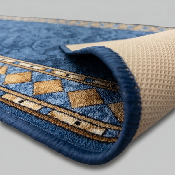 Cheops Blue Kitchen Carpet Runners