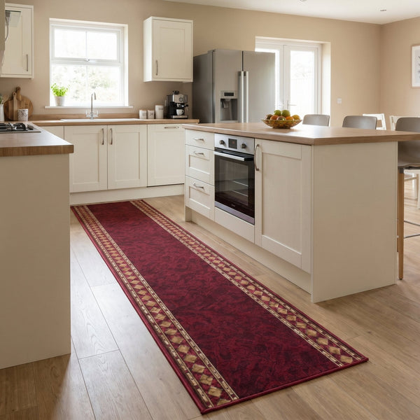Cheops Red Kitchen Carpet Runners