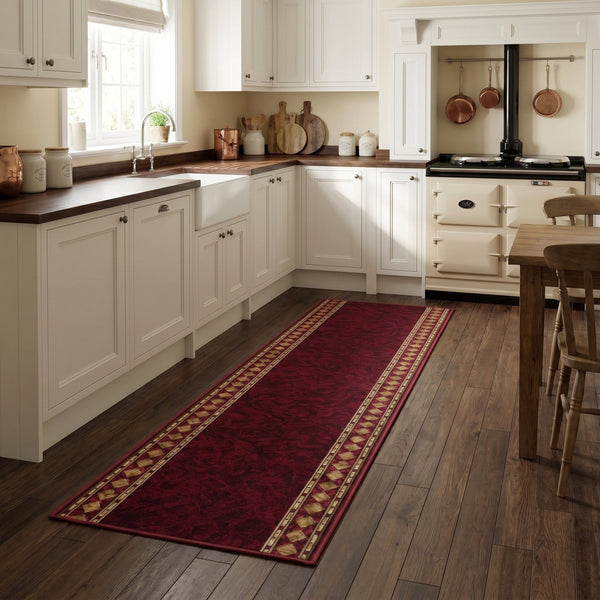 Cheops Red Kitchen Carpet Runners