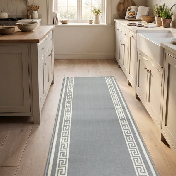 Key Light Grey Kitchen Runner