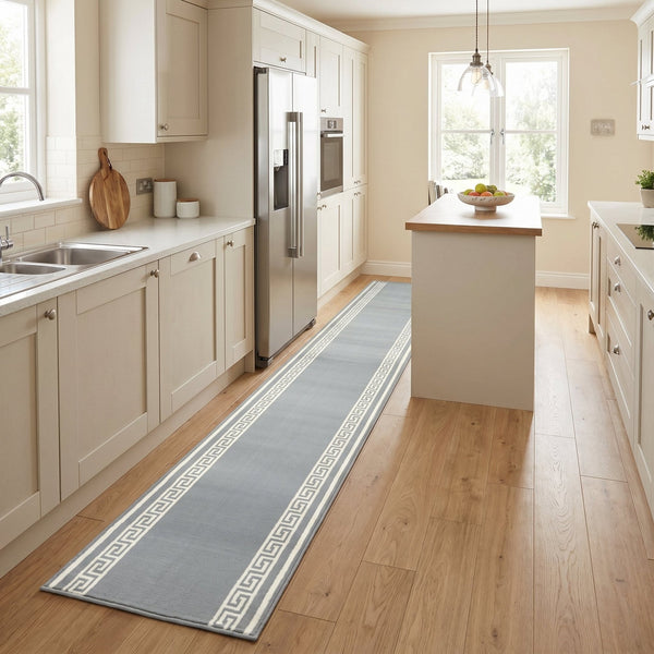 Key Light Grey Kitchen Runner