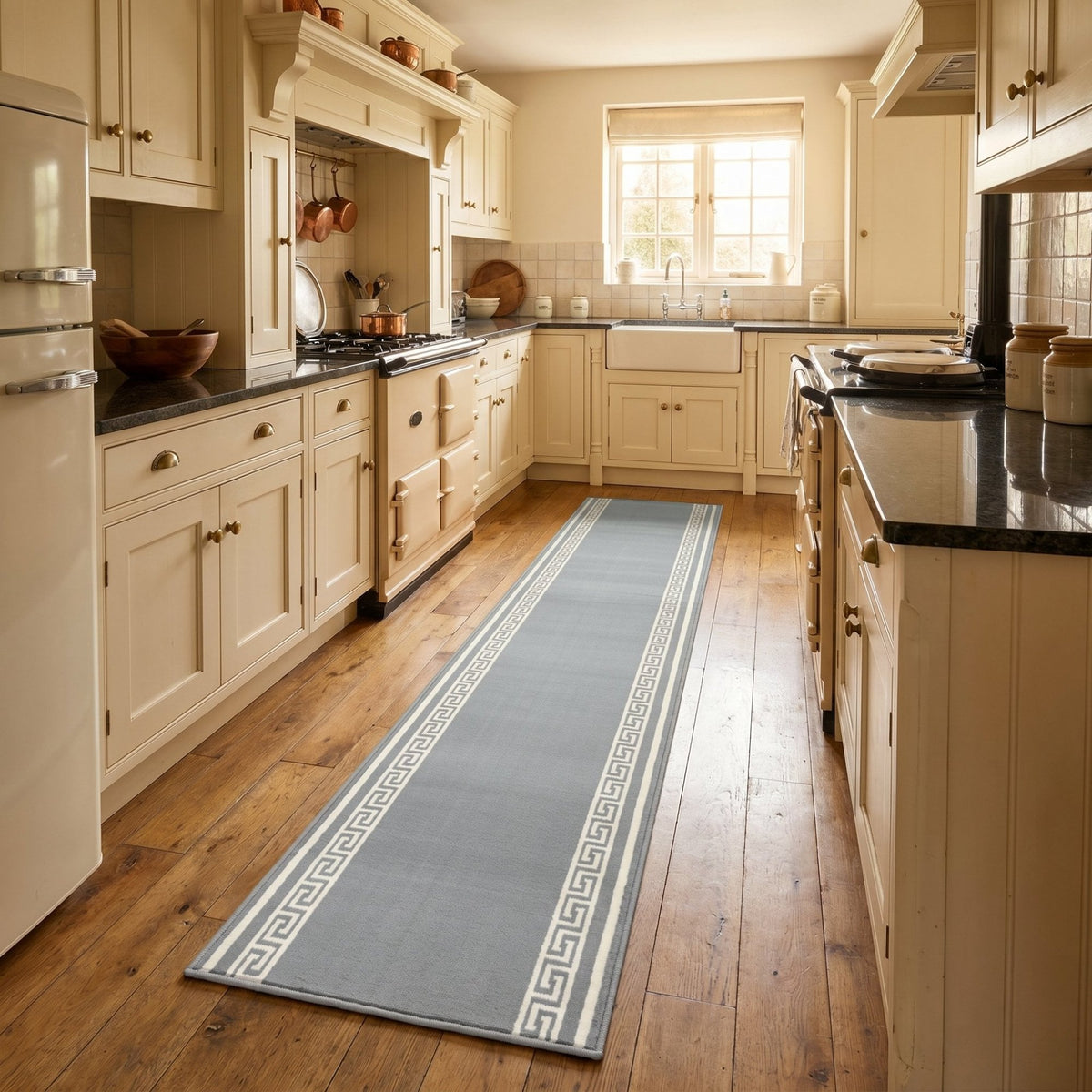 Key Light Grey Kitchen Runner