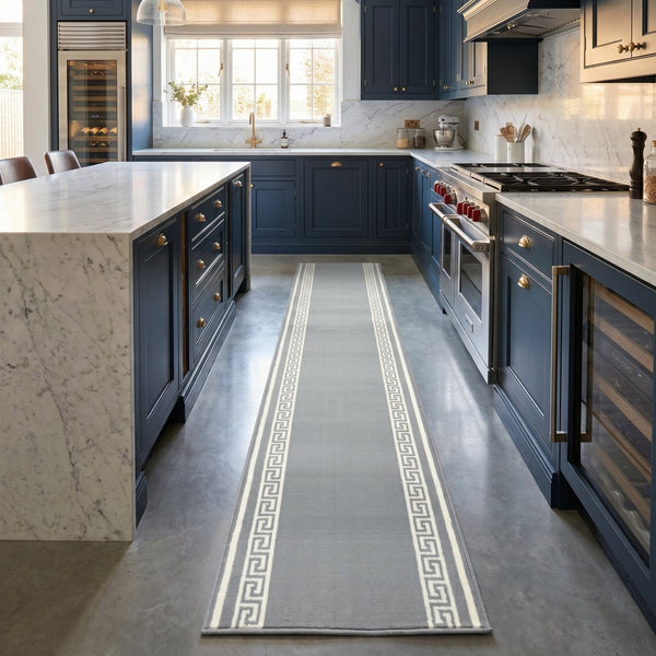 Key Light Grey Kitchen Runner