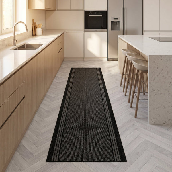 Inca Noir Tapis de Cuisine