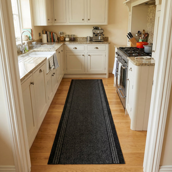 Inca Noir Tapis de Cuisine
