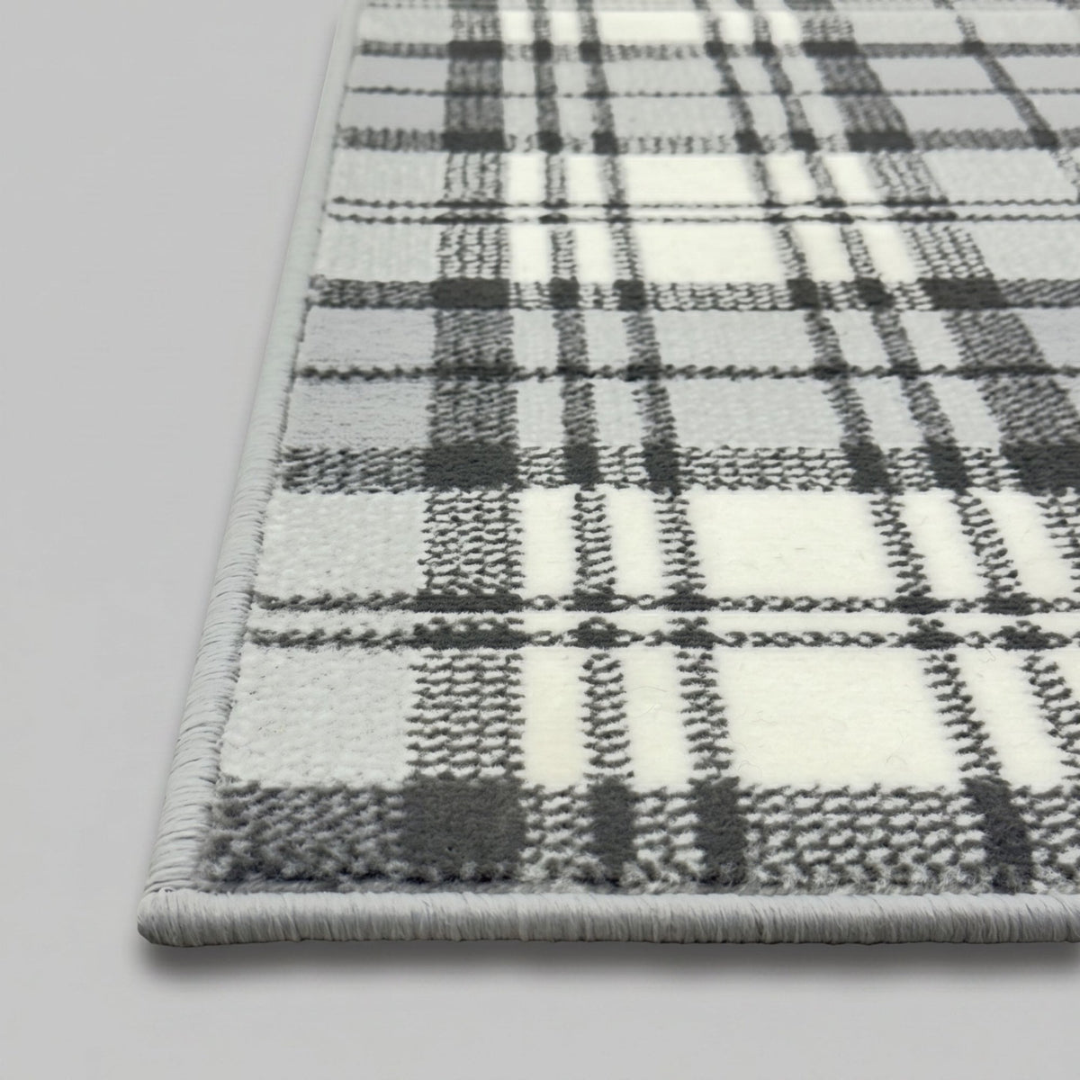 Tartan Grey Kitchen Runner