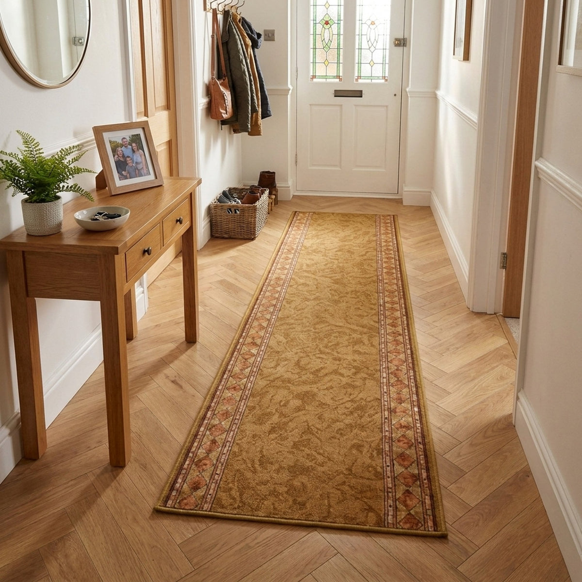 Cheops Beige  Hall Runner