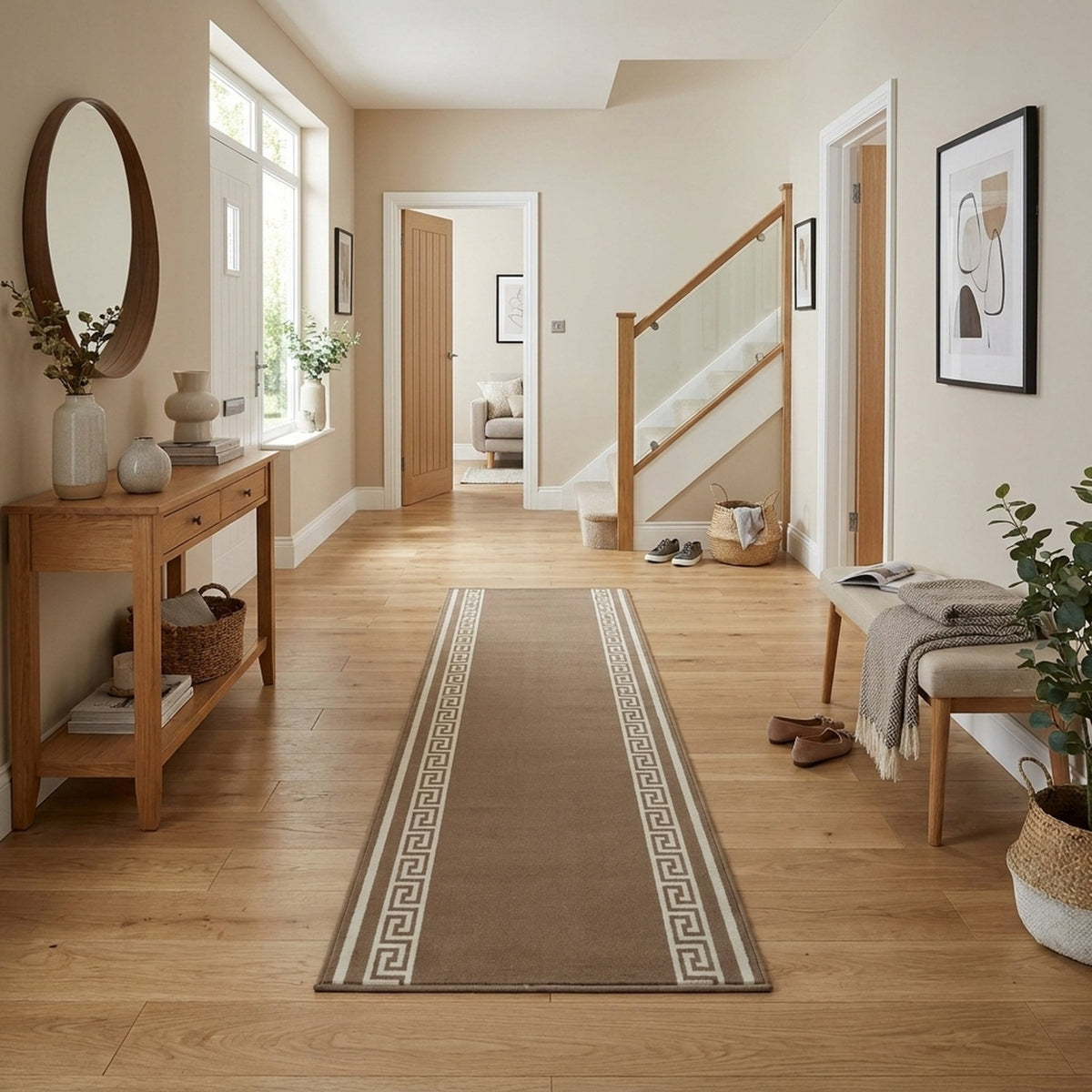 Key Light Brown Tapis de couloir