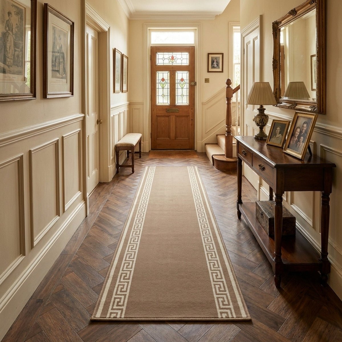 Key Light Brown Tapis de couloir