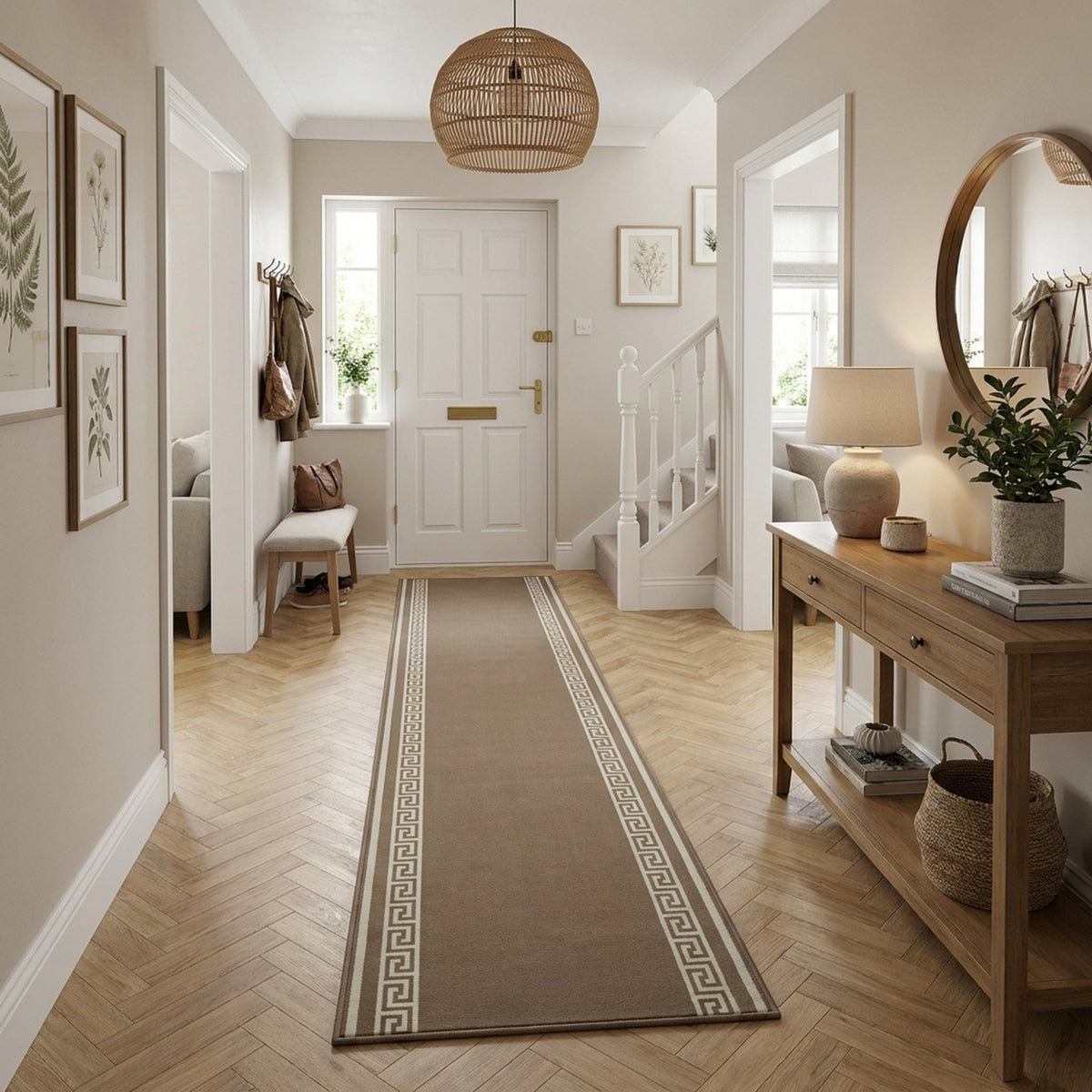 Key Light Brown Tapis de couloir