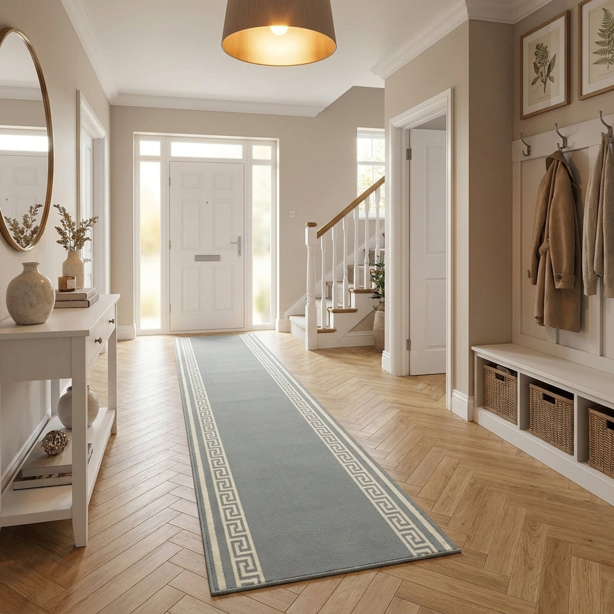Key Light Grey Hall Runner