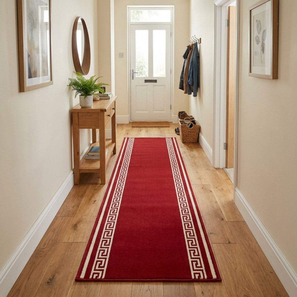 Key Red  Hall Runner