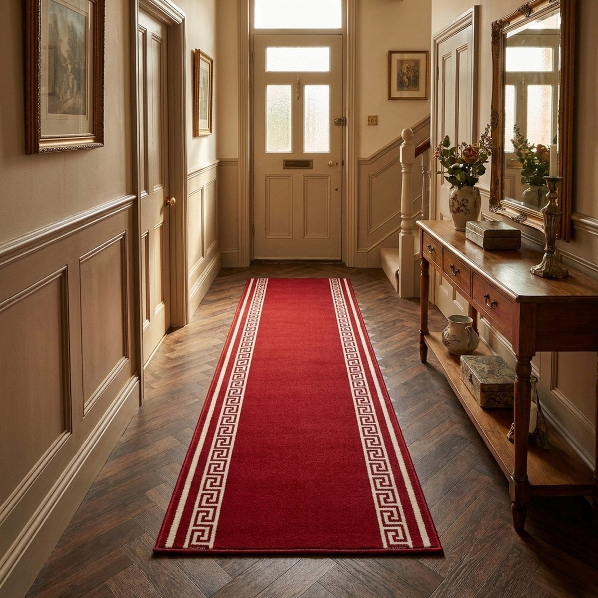 Key Red  Hall Runner