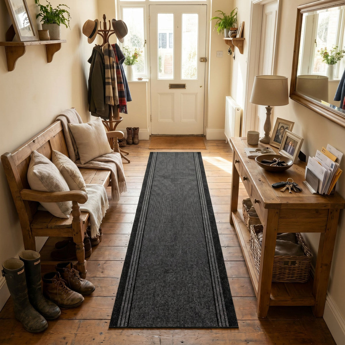 Inca Noir Tapis de couloir
