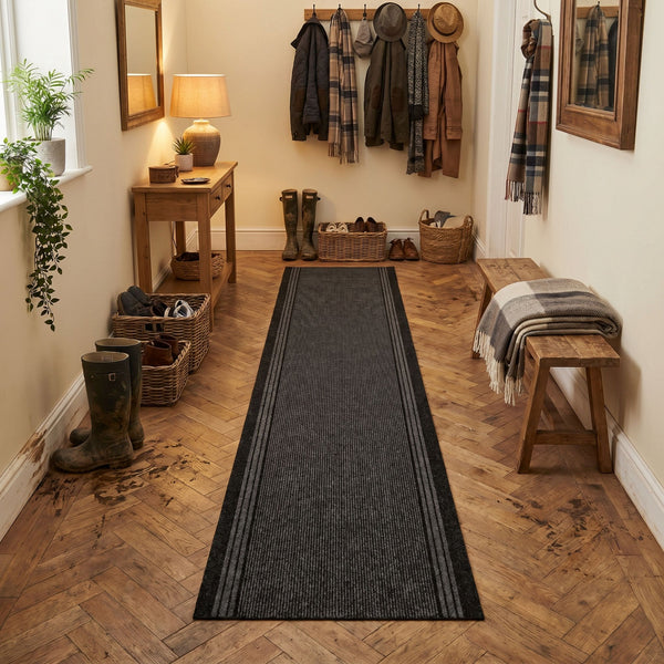 Inca Noir Tapis de couloir