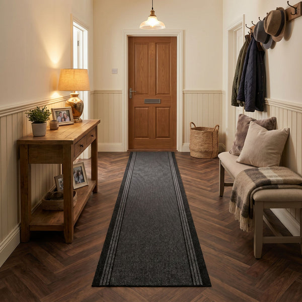 Inca Noir Tapis de couloir