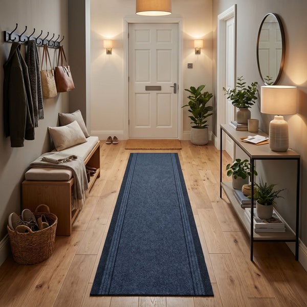 Inca Bleu Tapis de couloir