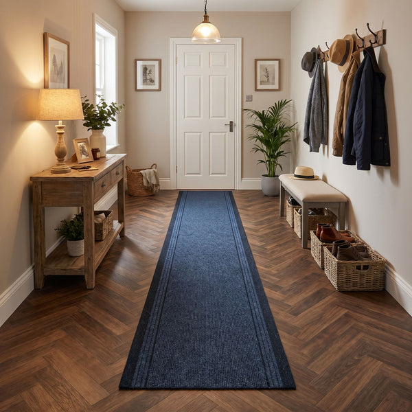 Inca Bleu Tapis de couloir