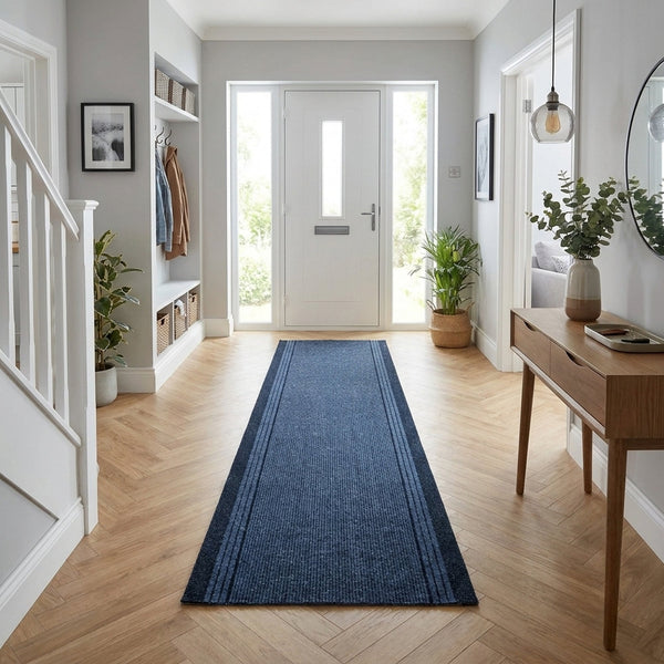 Inca Bleu Tapis de couloir