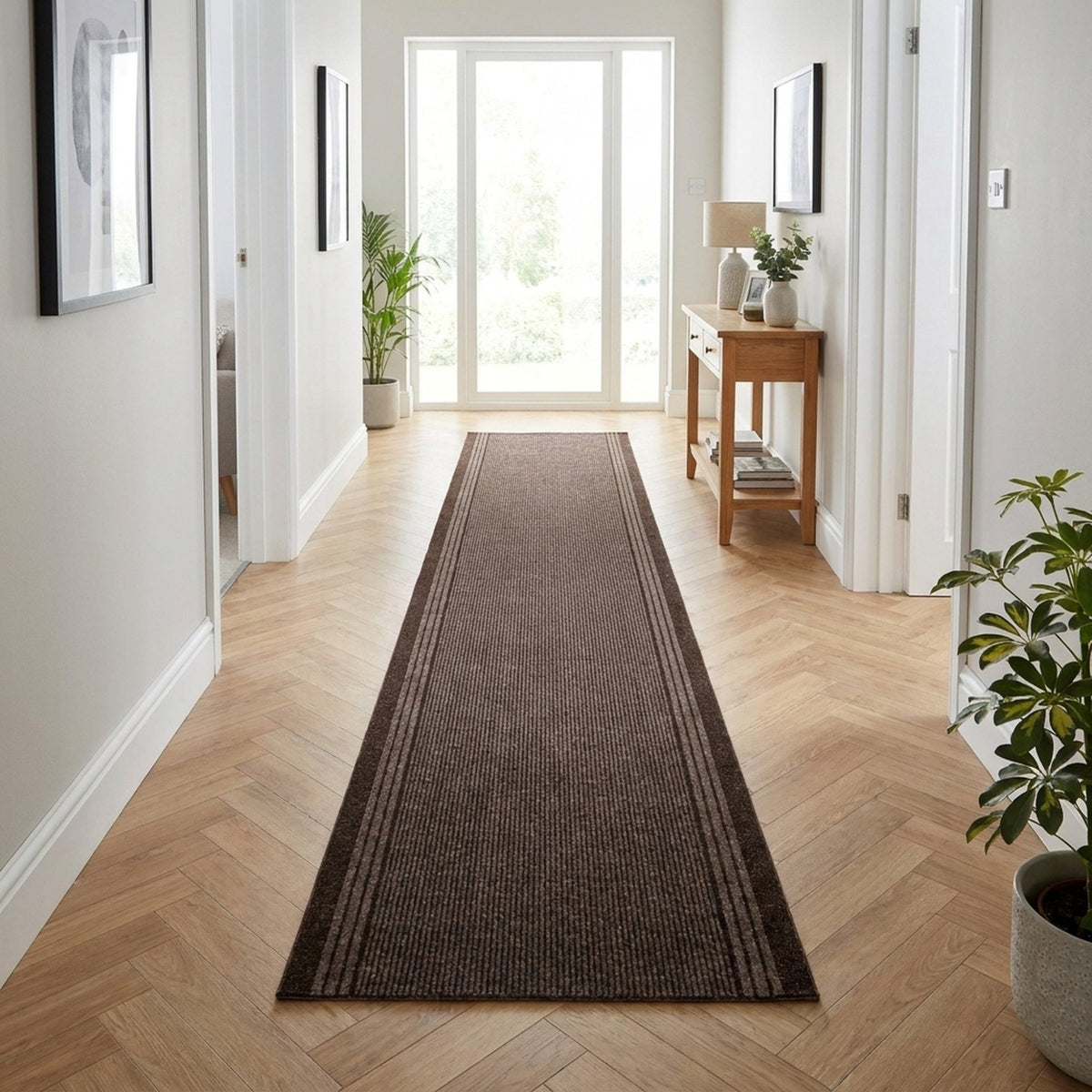 Inca Marron Tapis de couloir