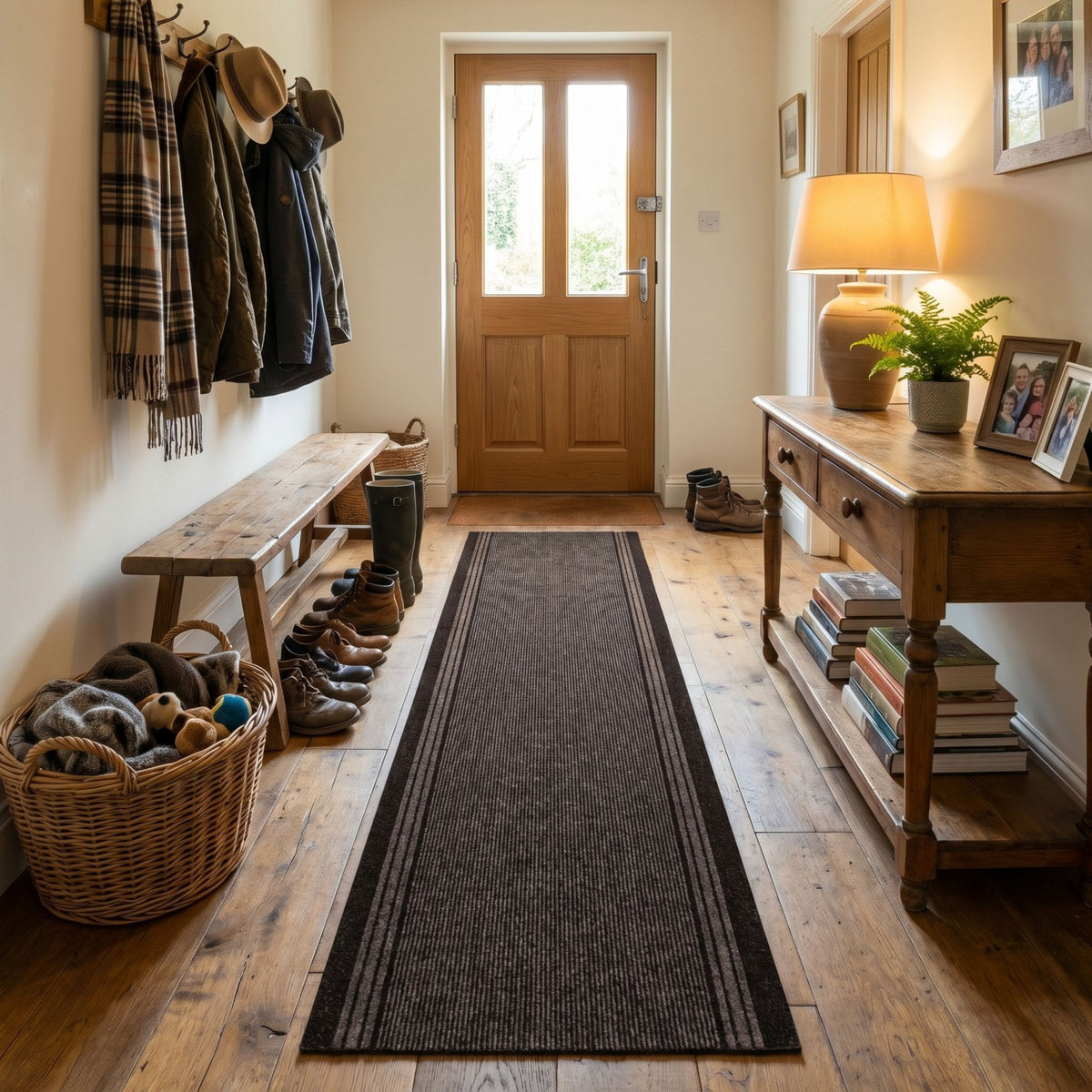 Inca Marron Tapis de couloir