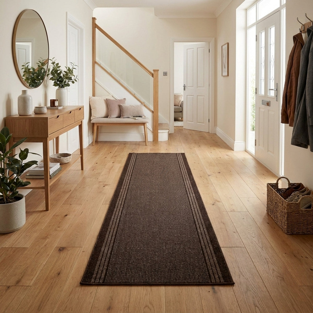 Inca Marron Tapis de couloir