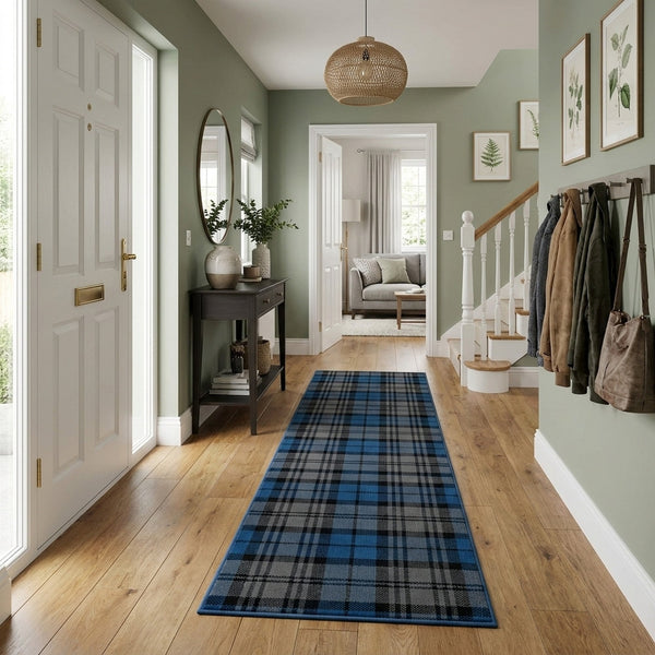Tartan Blue  Hall Runner