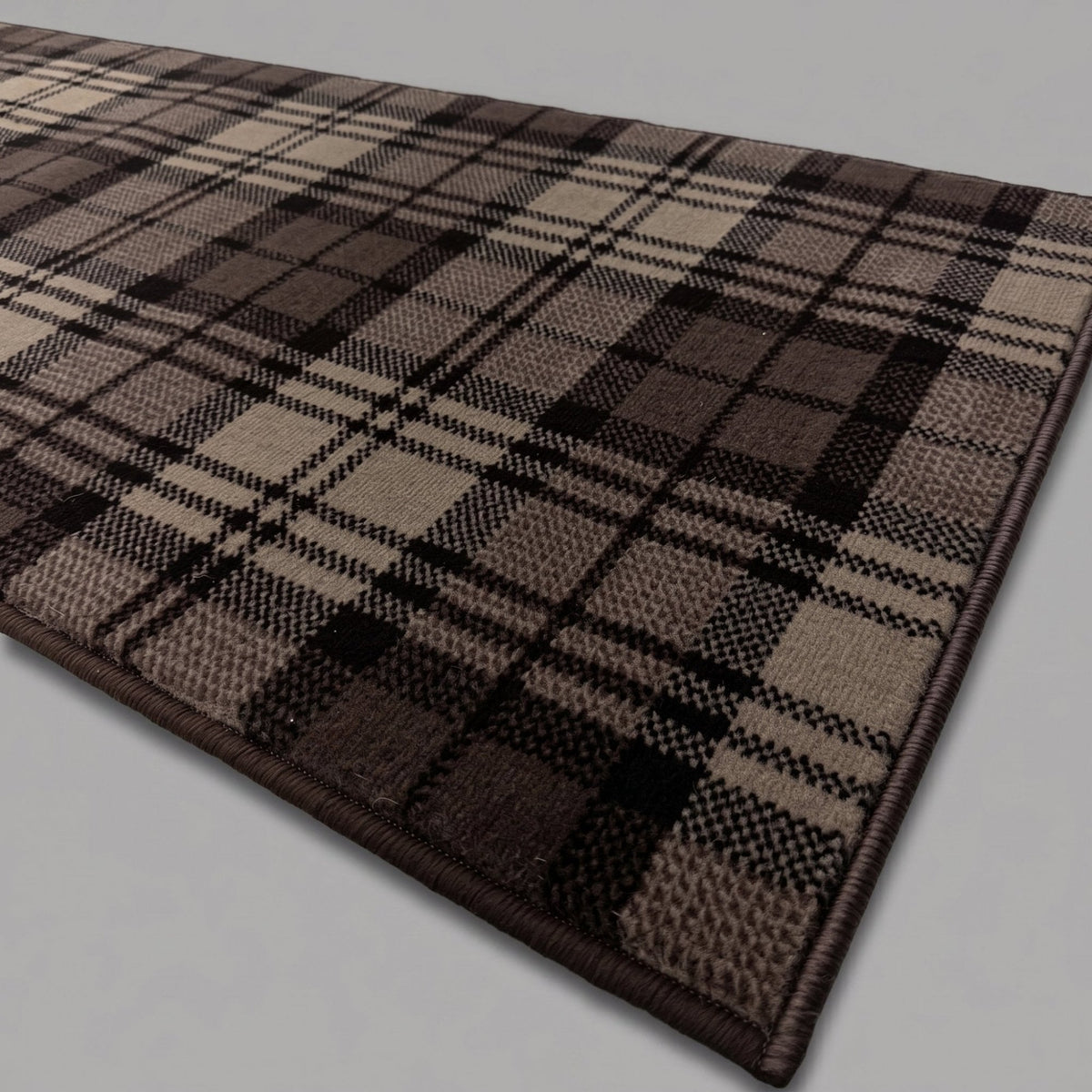Tartan Brown  Hall Runner