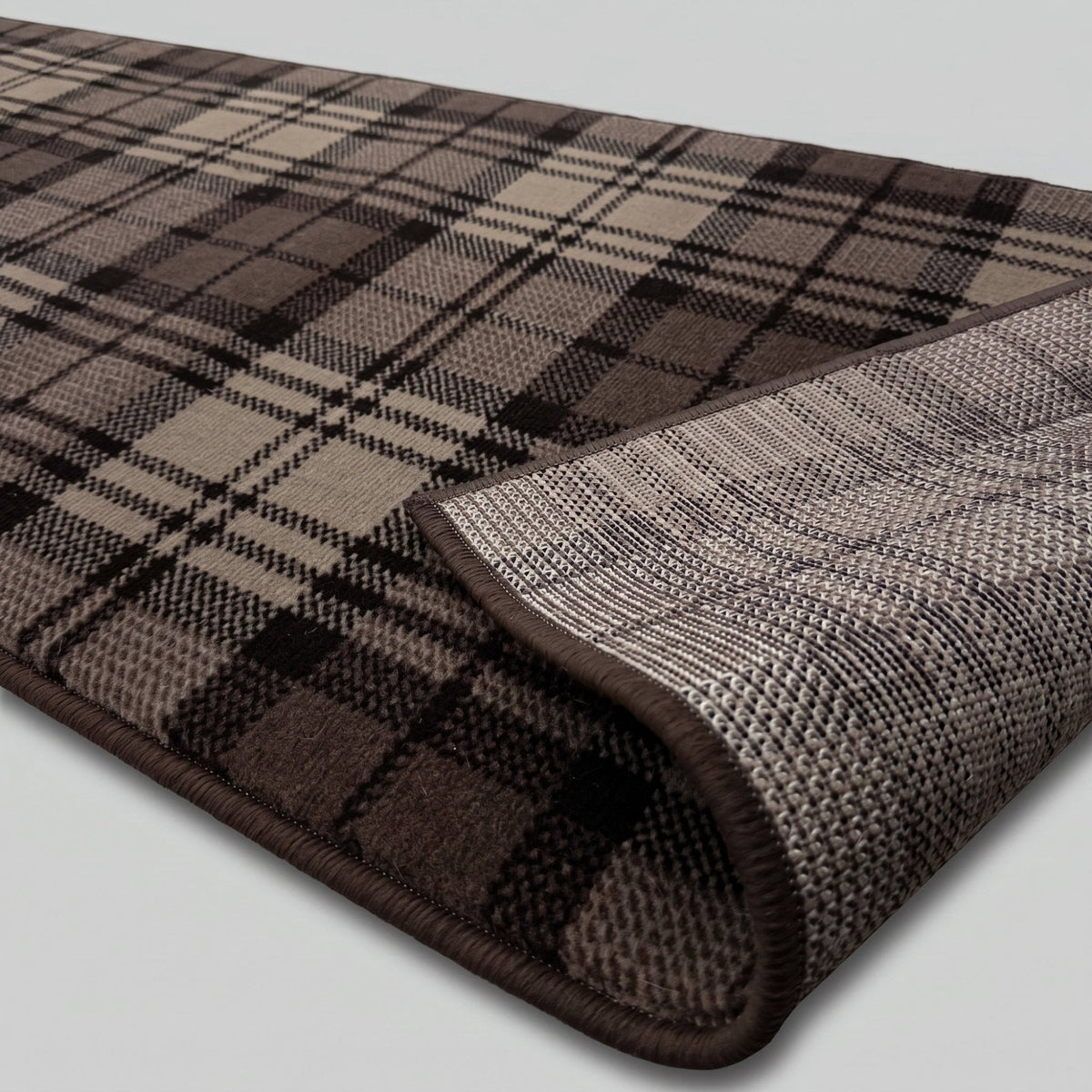 Tartan Brown  Hall Runner
