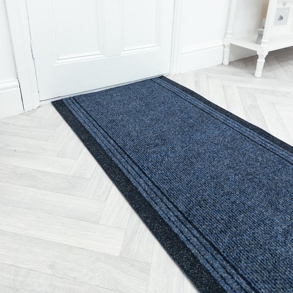 Inca Bleu Tapis de couloir