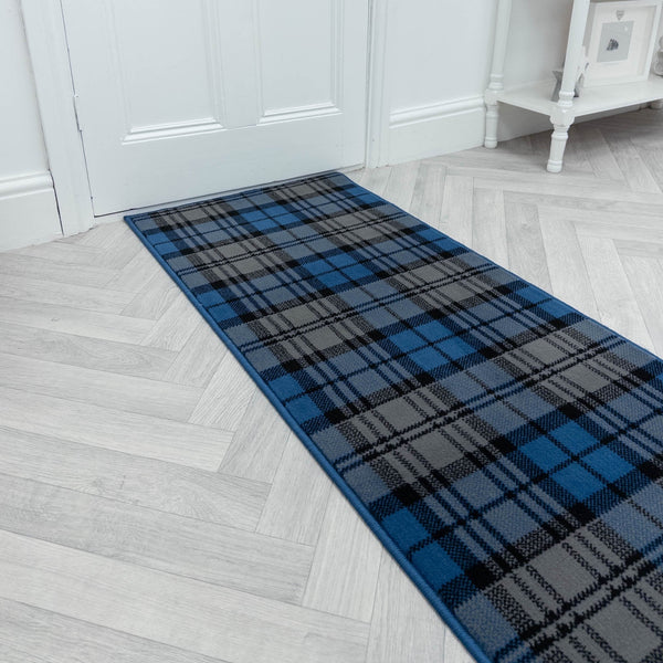Tartan Blue  Hall Runner