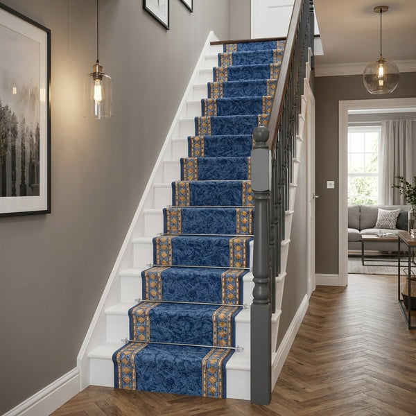 Cheops Blue Stair Runner