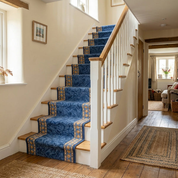 Cheops Blue Stair Runner