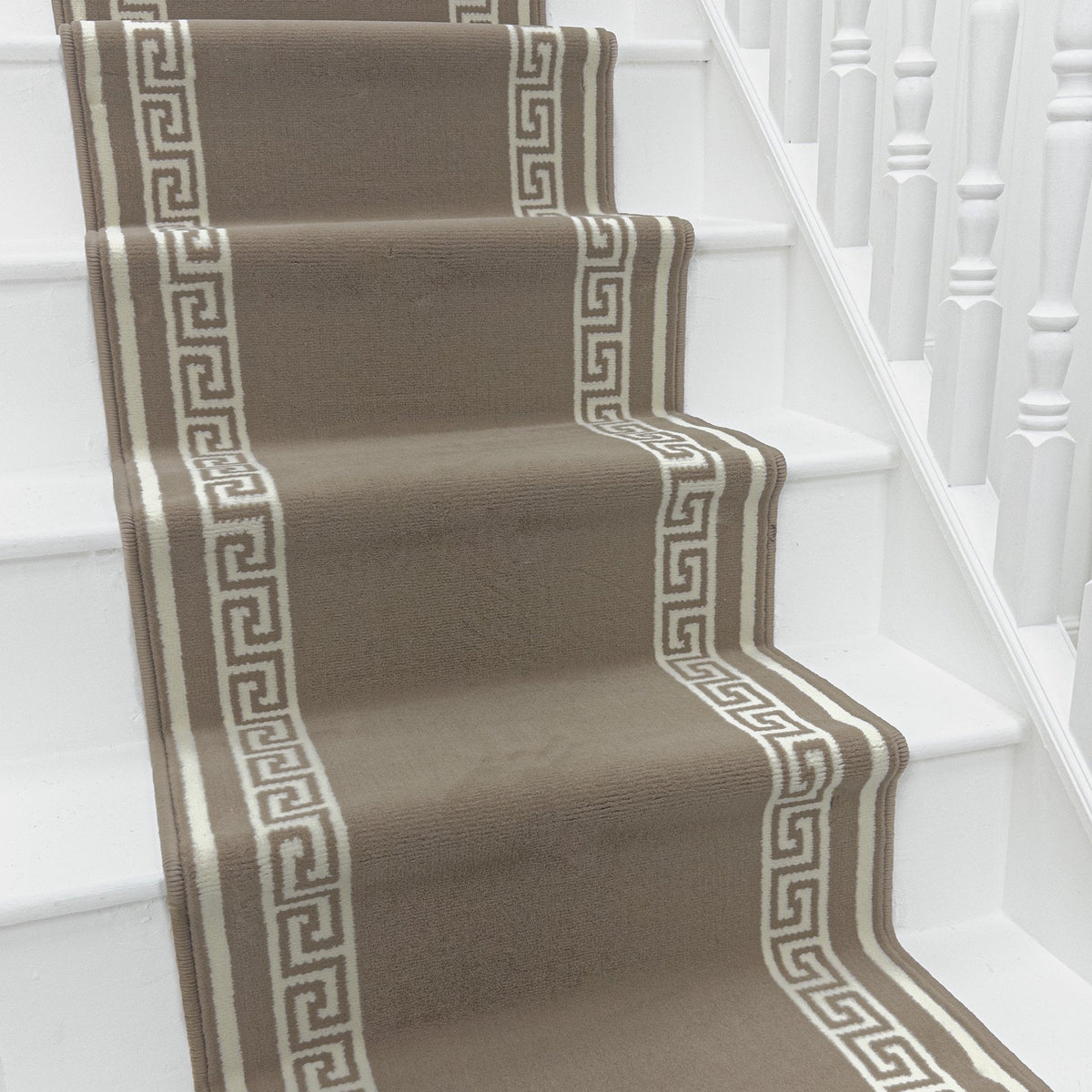 Key Light Brown Stair Runner