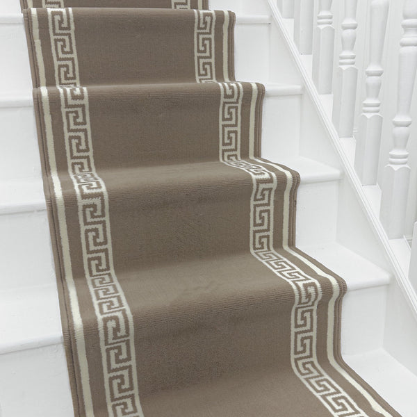 Key Light Brown Stair Runner