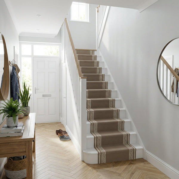 Key Light Brown Stair Runner