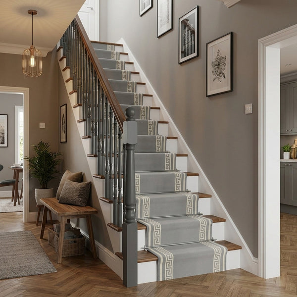 Key Light Grey Stair Runner