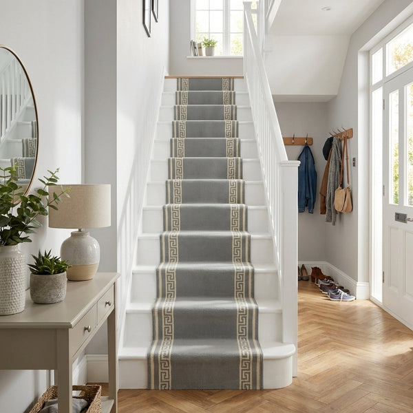 Key Light Grey Stair Runner