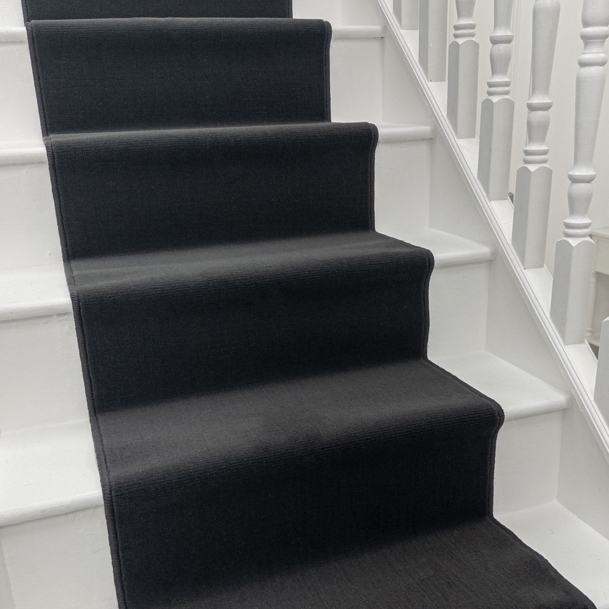Plain D. Grey Stair Runner