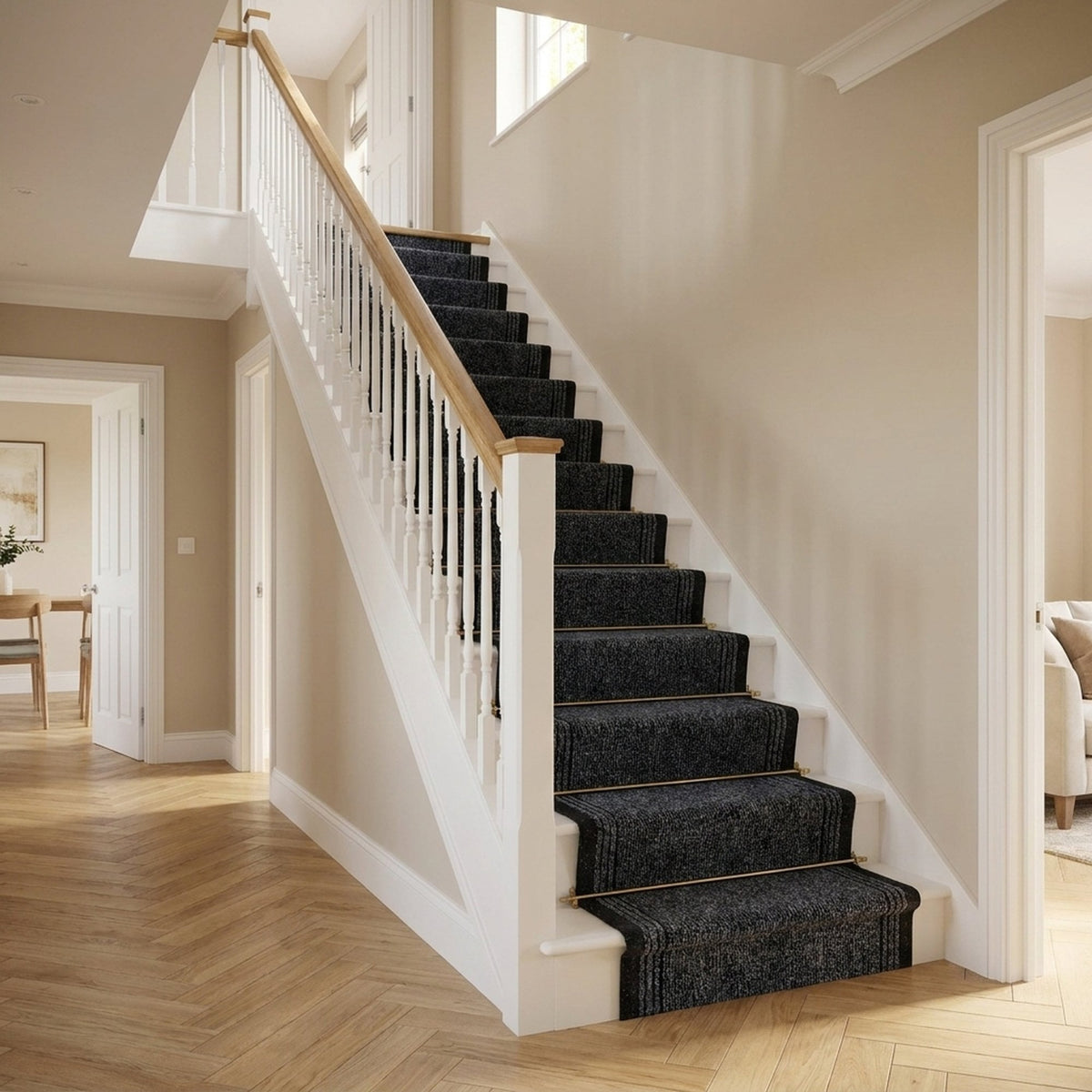 Inca Black Stair Runner