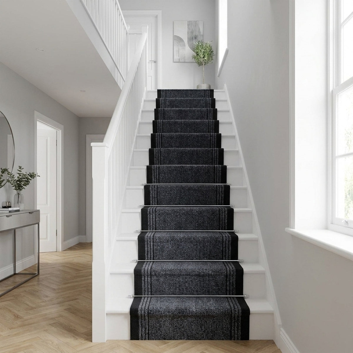 Inca Black Stair Runner