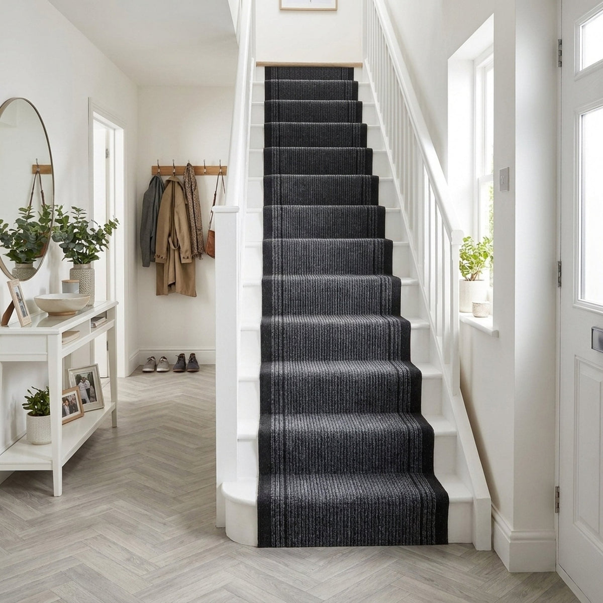 Inca Black Stair Runner