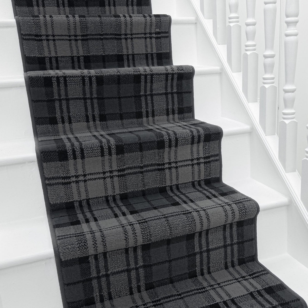 Tartan Black Stair Runner