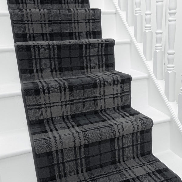 Tartan Black Stair Runner