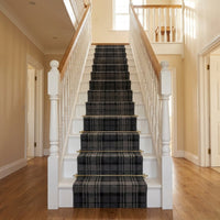 Tartan Schwarz Treppenläufer